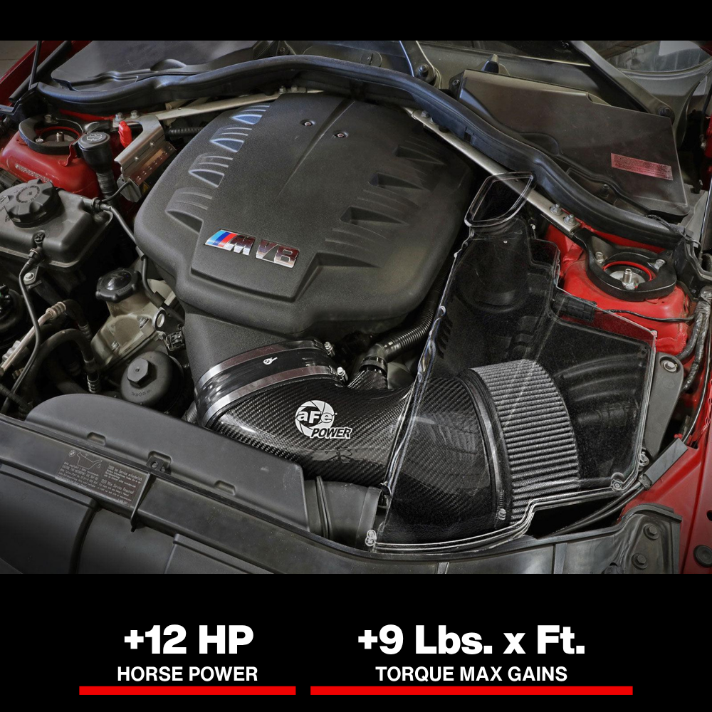 aFe MagnumFORCE Carbon Fiber Air Intake System Stage-2 Pro DRY S 08-13 BMW M3 (E9X) V8 4.0L