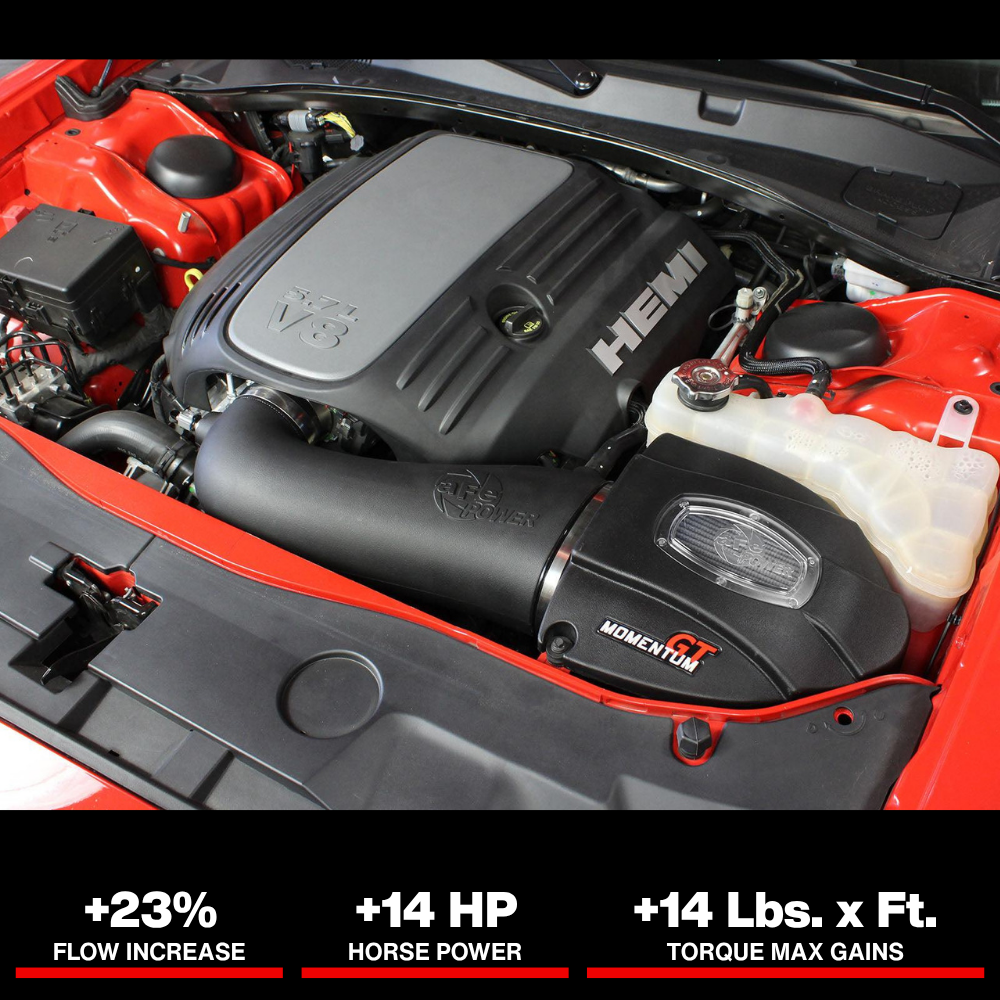 aFe Momentum GT Pro Dry S Stage-2 Intake System 11-15 Dodge Challenger / Charger R/T V8 5.7L HEMI