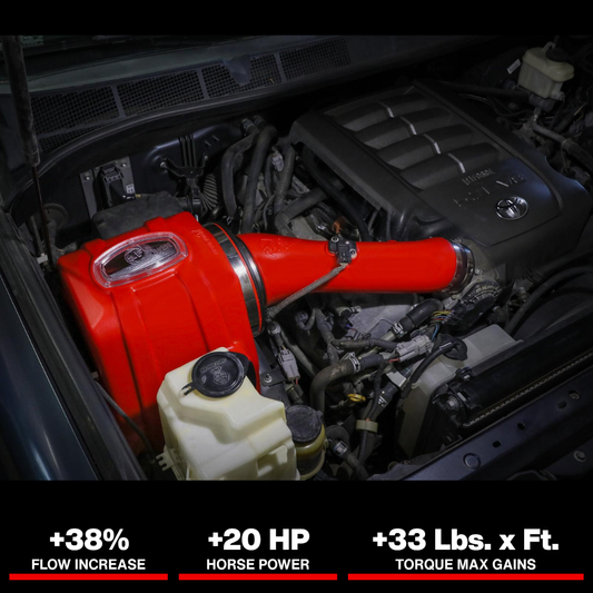 aFe 07-21 Toyota Tundra V8 5.7L Momentum GT Red Edition Cold Air Intake System w/ Pro DRY S Filter