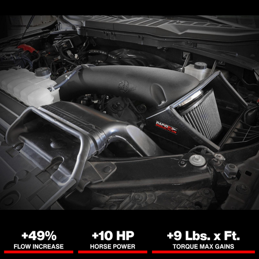 aFe Rapid Induction Cold Air Intake System w/Pro DRY S Filter 2021+ Ford F-150 V8-5.0L