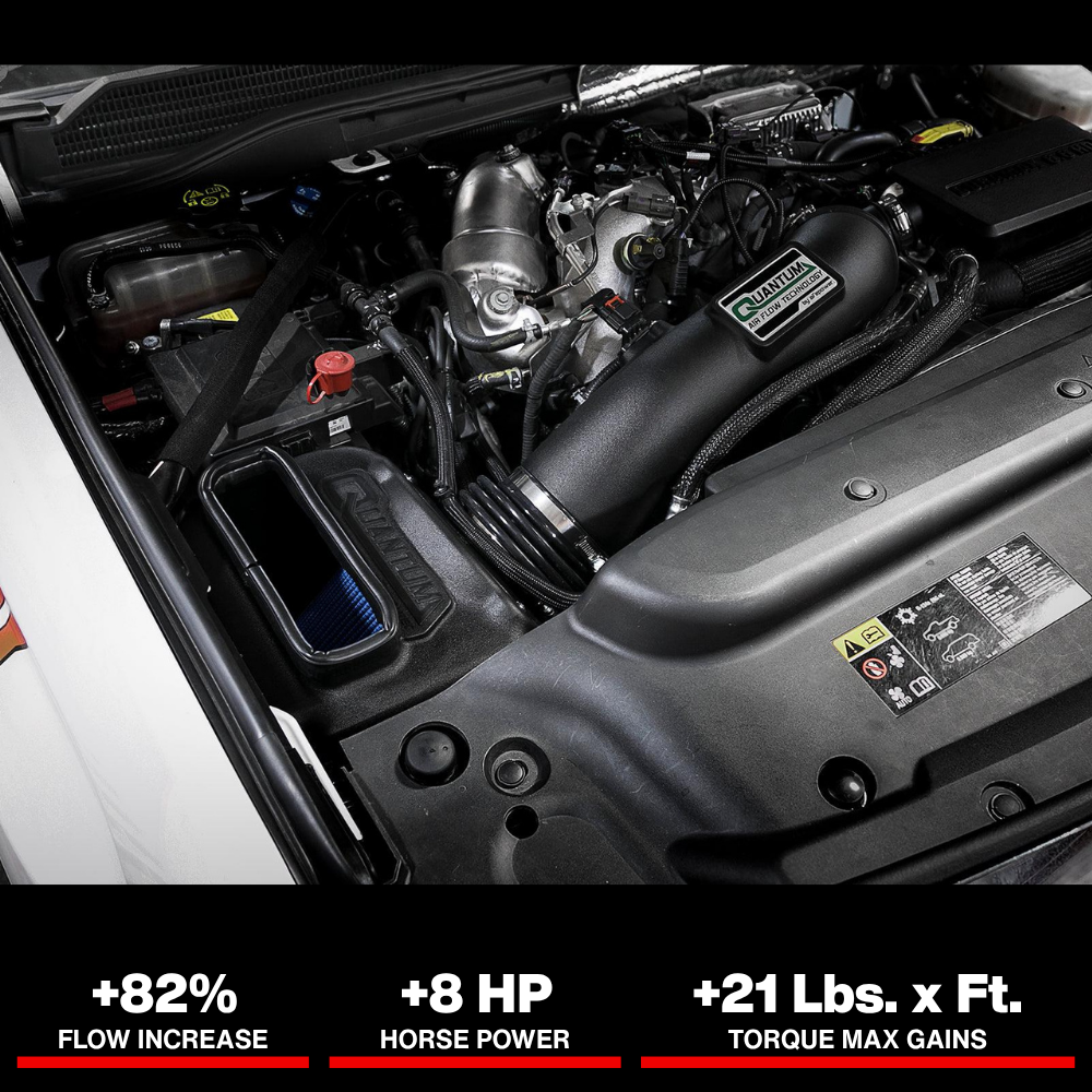 aFe Quantum Pro 5R Cold Air Intake System 17-18 GM/Chevy Duramax V6-6.6L L5P - Oiled