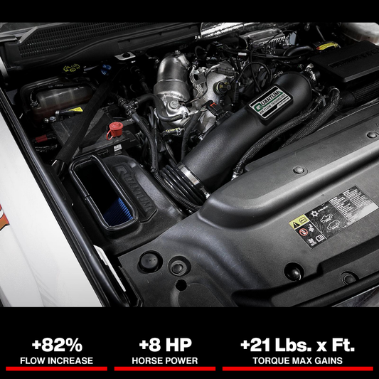 aFe Quantum Pro 5R Cold Air Intake System 17-18 GM/Chevy Duramax V6-6.6L L5P - Oiled