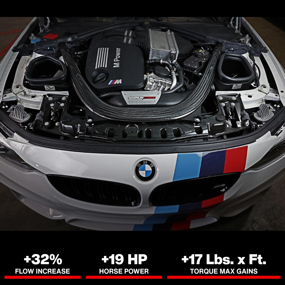 aFe POWER Magnum FORCE Stage-2 Pro DRY S Cold Air Intake System 15-19 BMW M3/M4 3.0L