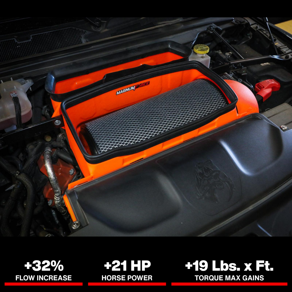 aFe 21-23 RAM 1500 TRX V8-6.2L SC Magnum FORCE Stage2 Orange Edition Cold Air Intake System w/Pro 5R