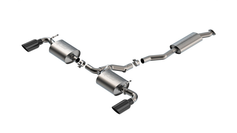 Borla 19-25 Toyota RAV4 (excl. Hybrid) 2.25 S-Type Cat Back Exhaust - Black Chrome