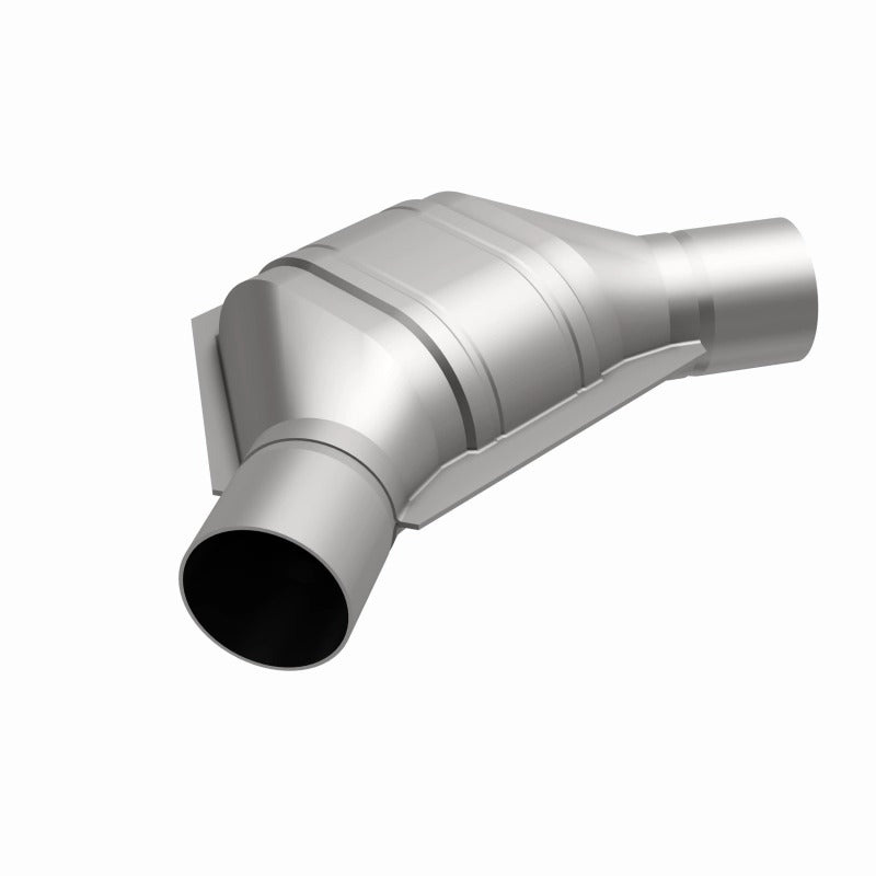 MagnaFlow Universal Catalytic Converter 2.25 inch Angled O/O PC2 Front