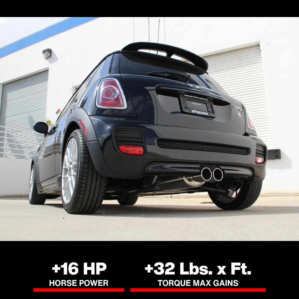 aFe MACHForce XP Cat Back Exhaust 07-13 Mini Cooper S L4 1.6L (Turbo) R56/R57/R58