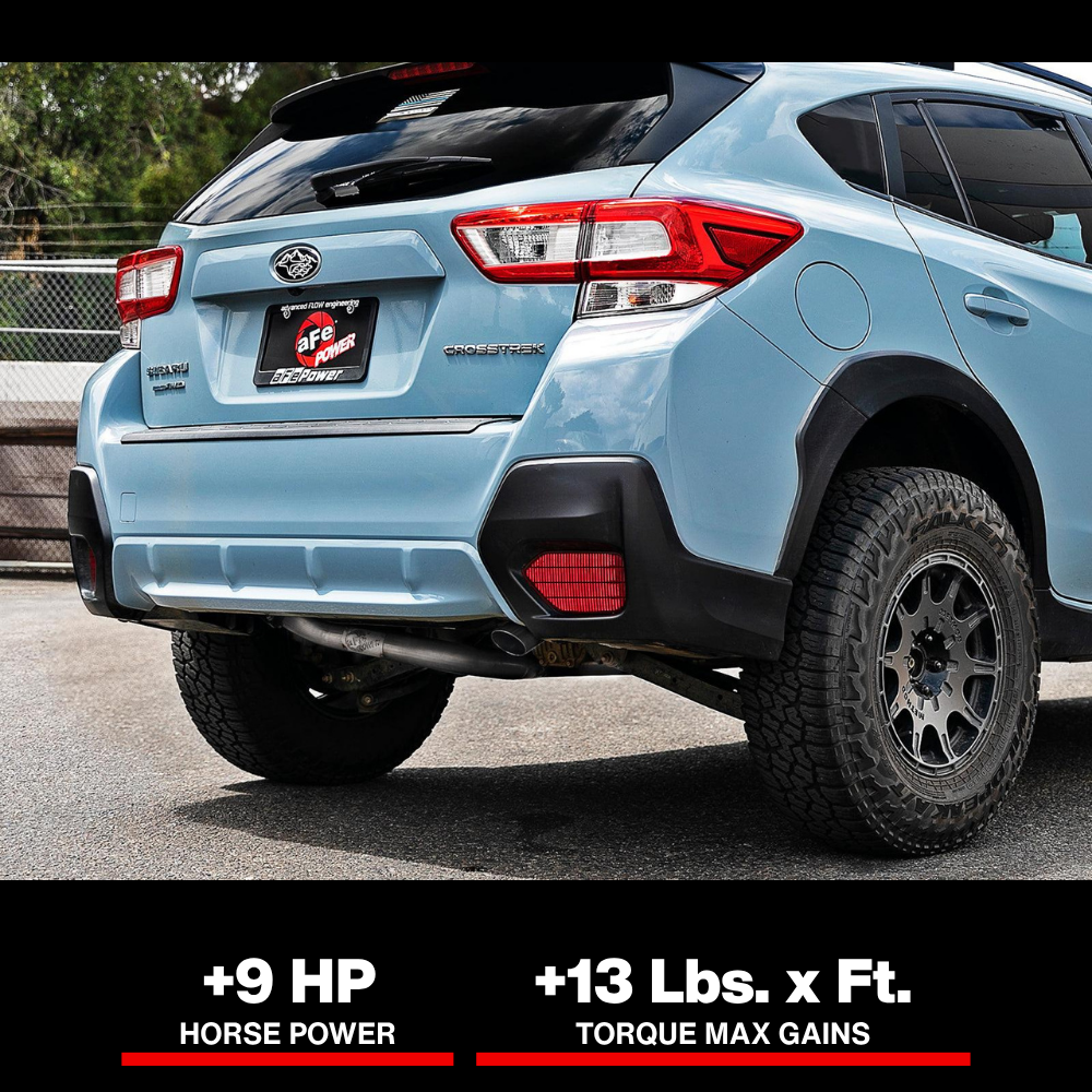 aFe POWER Takeda 2.5in 304 SS Cat-Back Exhaust System Subaru Crosstrek 18-19 H4-2.0L