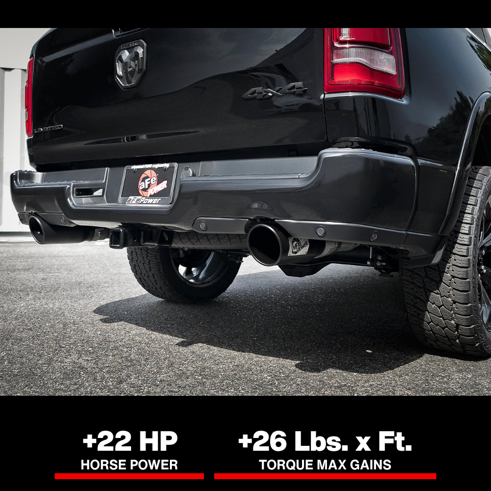 aFe MACH Force-Xp 3in 409 SS Cat-Back Exhaust 2019 RAM 1500 V8-5.7L w/ Black Tip
