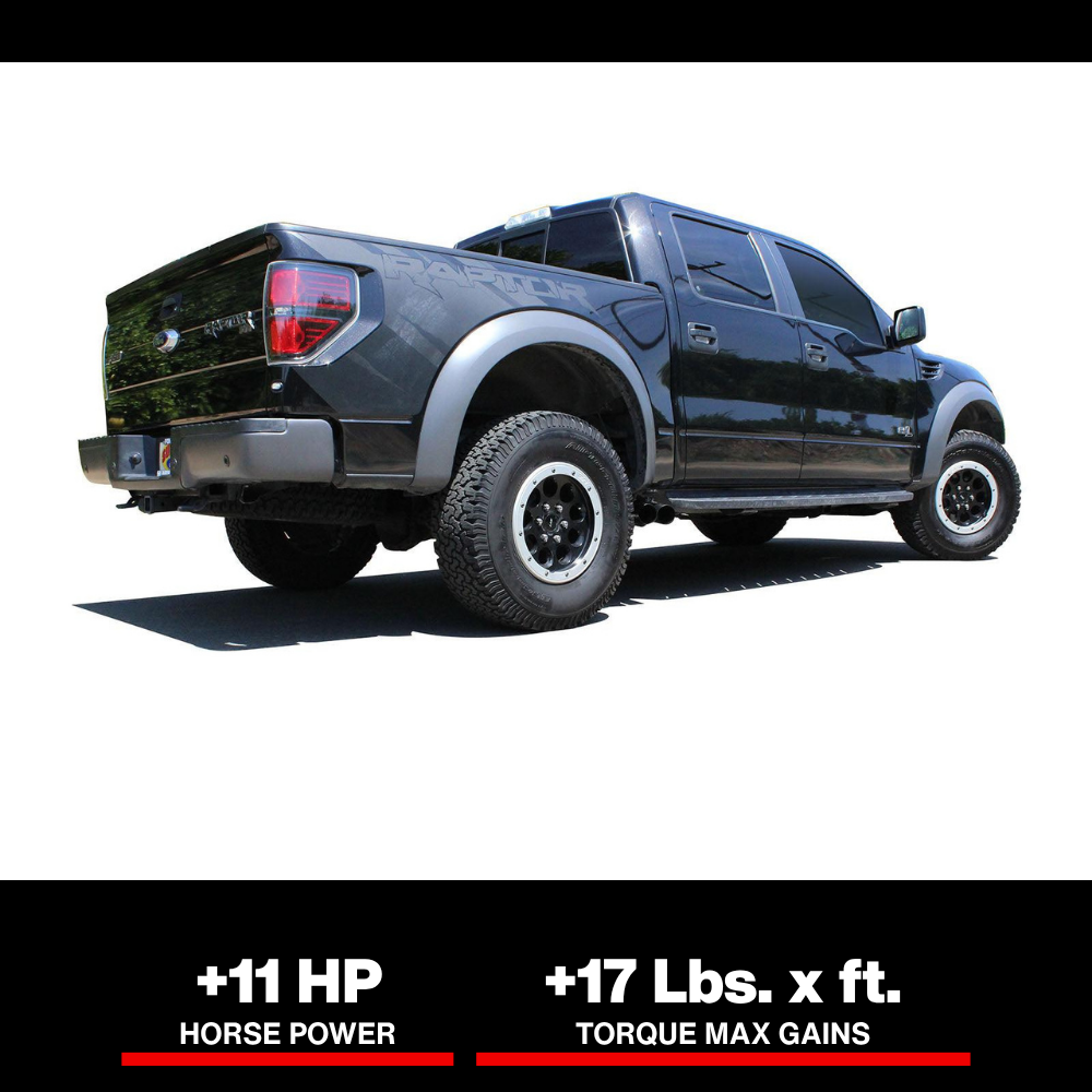 aFe Rebel Series Exhaust SS Front Side Exit CB w/ Black Tips 10-14 Ford F150 Ecoboost V8 6.2L