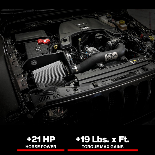 aFe Magnum FORCE Stage-2 XP Pro DRY S Cold Air Intake System 2018+ Jeep Wrangler (JL) V6 3.6L