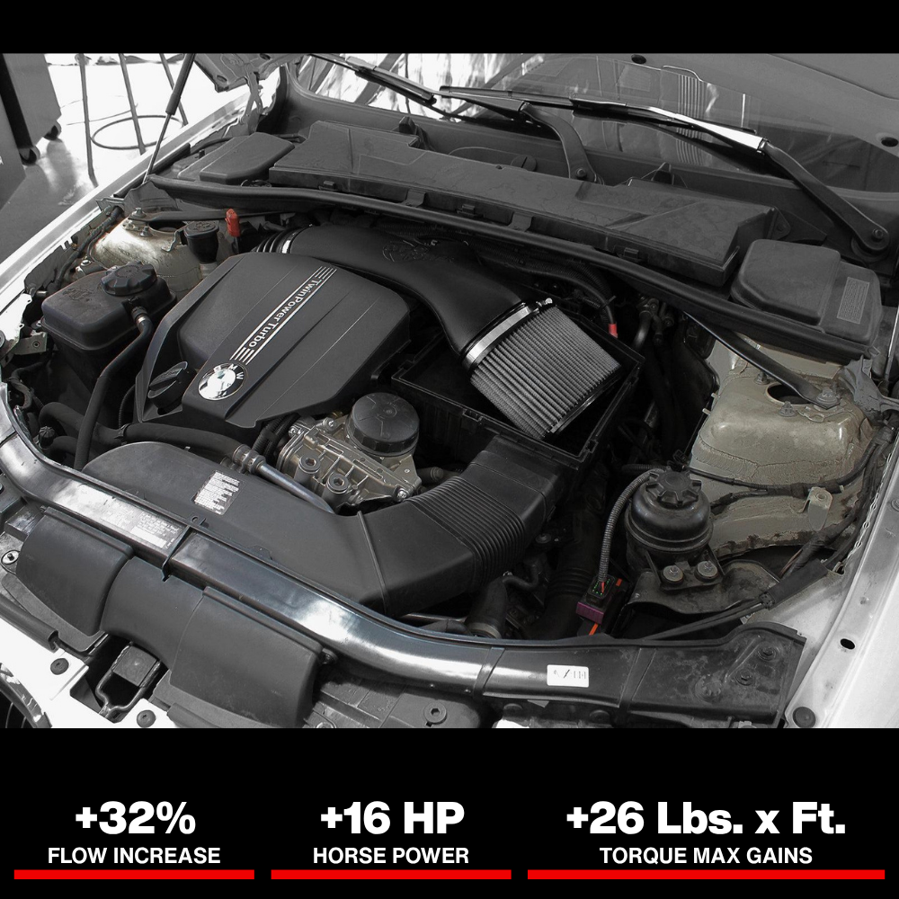 aFe Magnum FORCE Stage-2 Pro DRY S Cold Air Intake System 11-13 BMW 335i/xi (E9x) L6 3.0L (t) N55