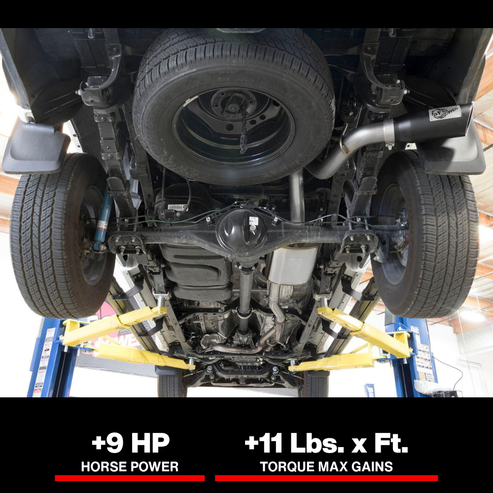 aFe MACHForce XP Cat-Back SS w/Black Tips 16 Toyota Tacoma V6-3.5L