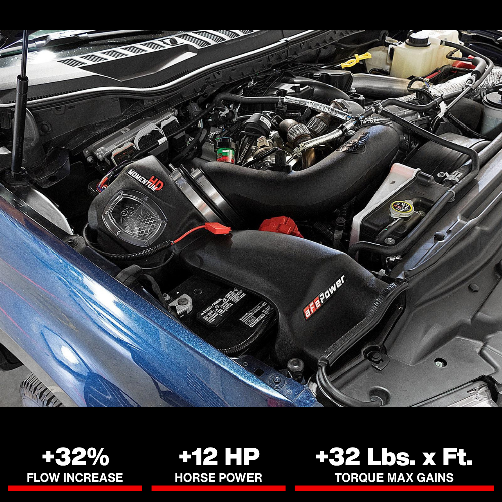 aFe Momentum HD Intakes Pro Dry S Ford Diesel Trucks V8 6.7L (td)