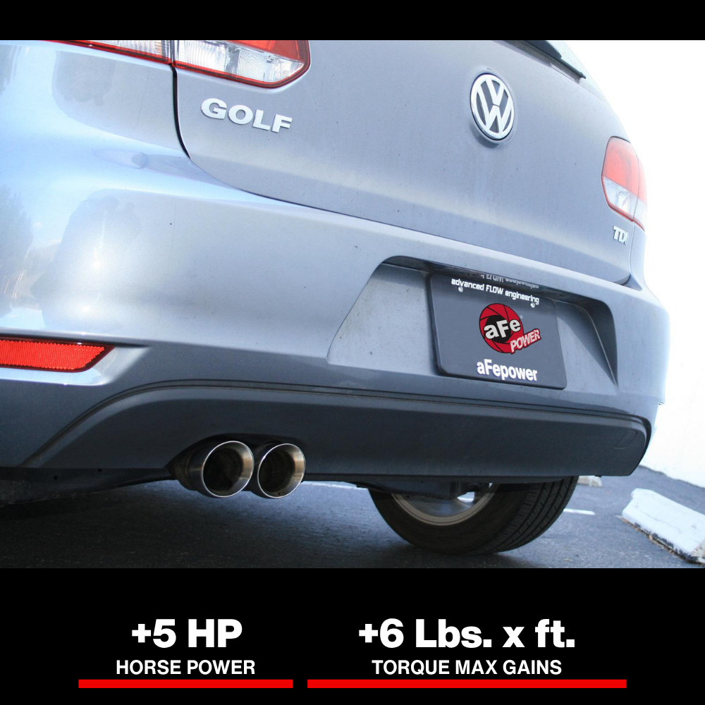 aFe MACHForce XP Exhausts Cat-Back SS-409 EXH CB Volkswagen Golf TDI 11-12 L4-2.0L