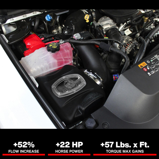 aFe Momentum HD Pro DRY S Stage 2 Intake System 11-16 GM Diesel Trucks V8-6.6L (td) LML