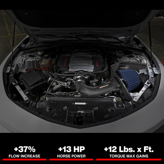 aFe Track Series Carbon Fiber Pro 5R AIS - 16-19 Chevrolet Camaro SS V8-6.2L