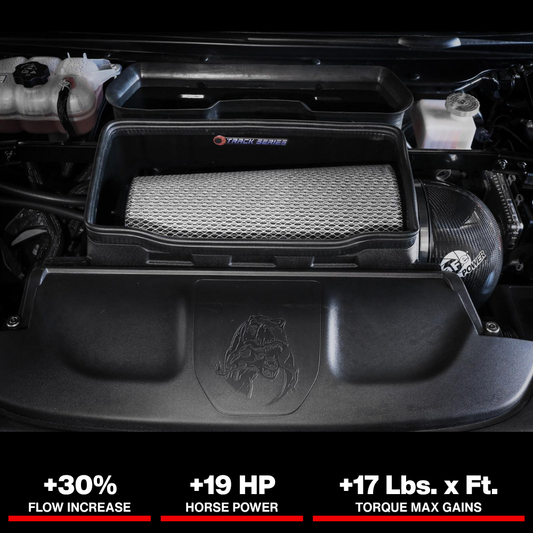 aFe 21-23 RAM 1500 TRX Track Series Carbon Fiber Cold Air Intake System w/ Pro DRY S