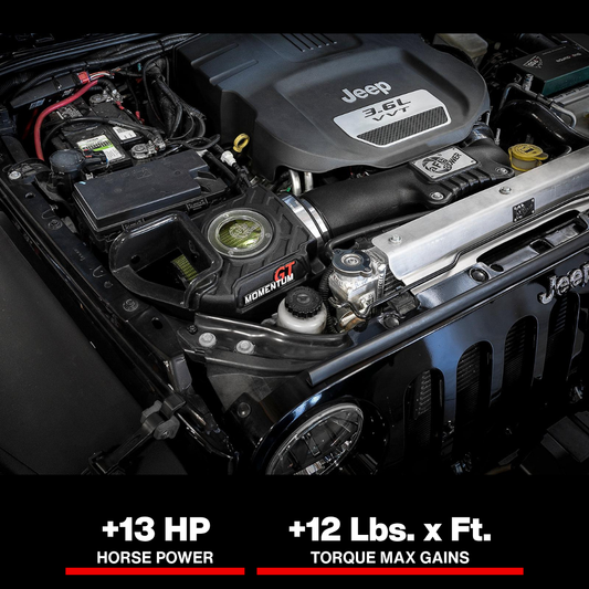 aFe Momentum GT Pro GUARD 7 Cold Air Intake System 12-18 Jeep Wrangler JK V6 3.6L