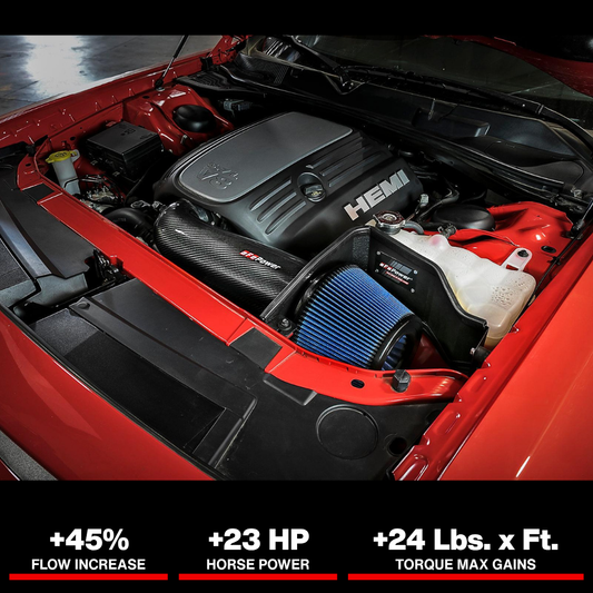 aFe MagnumFORCE Intakes Stage-2 P5R Carbon Fiber AIS 11-17 Dodge Challenger/Charger V8-5.7L Hemi