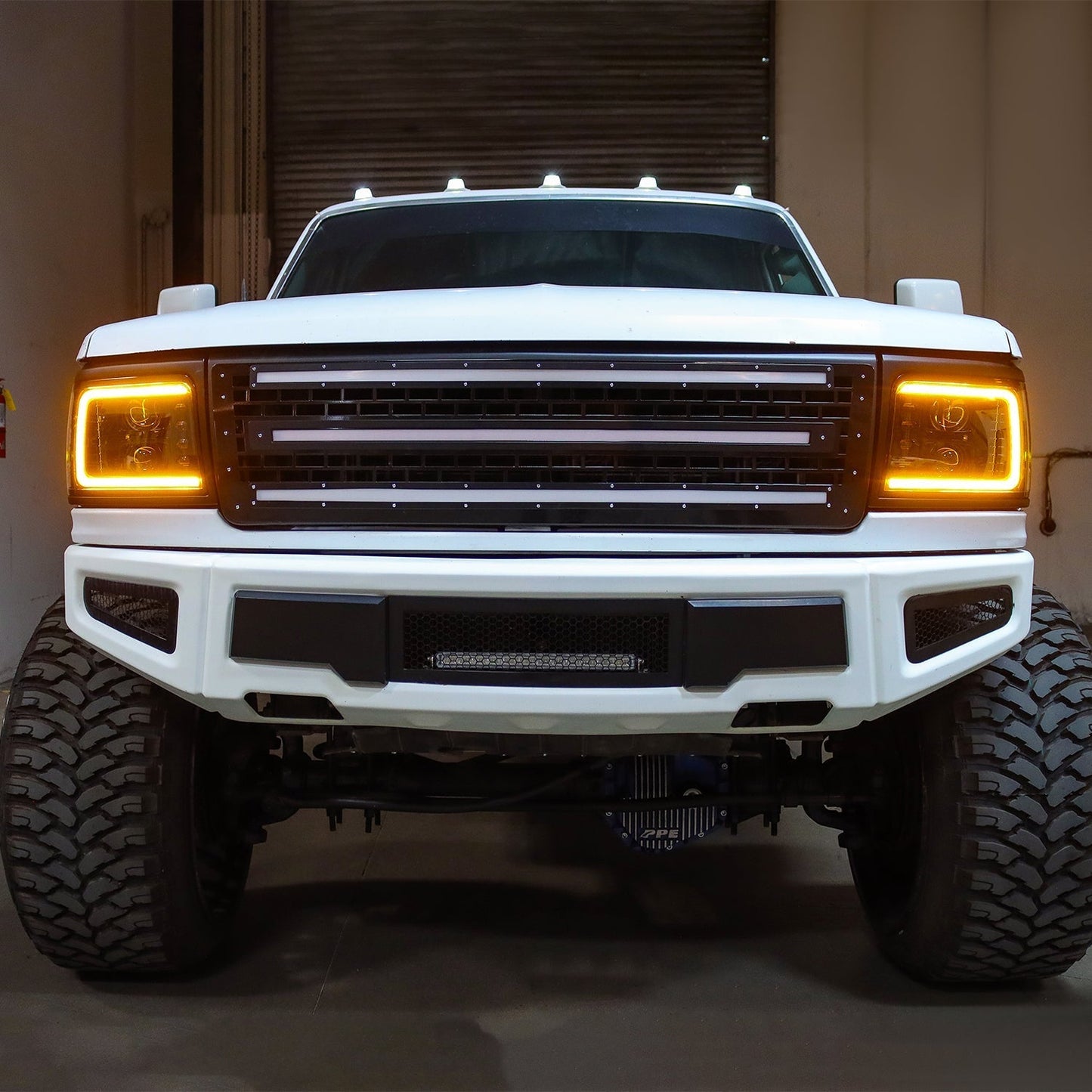 AlphaRex 92-96 Ford F-Series/Bronco LUXX-Series Proj Headlights Blk w/Actv Light SeqSig & SBDRL