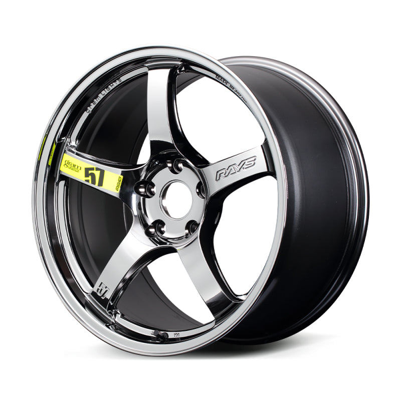 (set of 4) Gram Lights 57CR Rays Black Metal Coat | 17x7.0" +38mm | 5x114.3mm Wheel