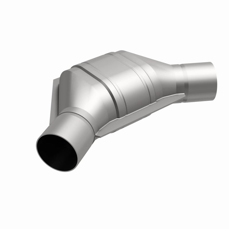 MagnaFlow Universal Catalytic Converter 2.25 inch Angled O/O PC2 Front