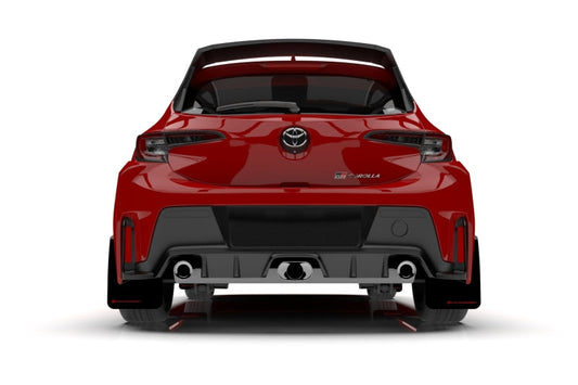 Rally Armor 23-26 Toyota GR Corolla Black UR Mud Flap w/White Logo