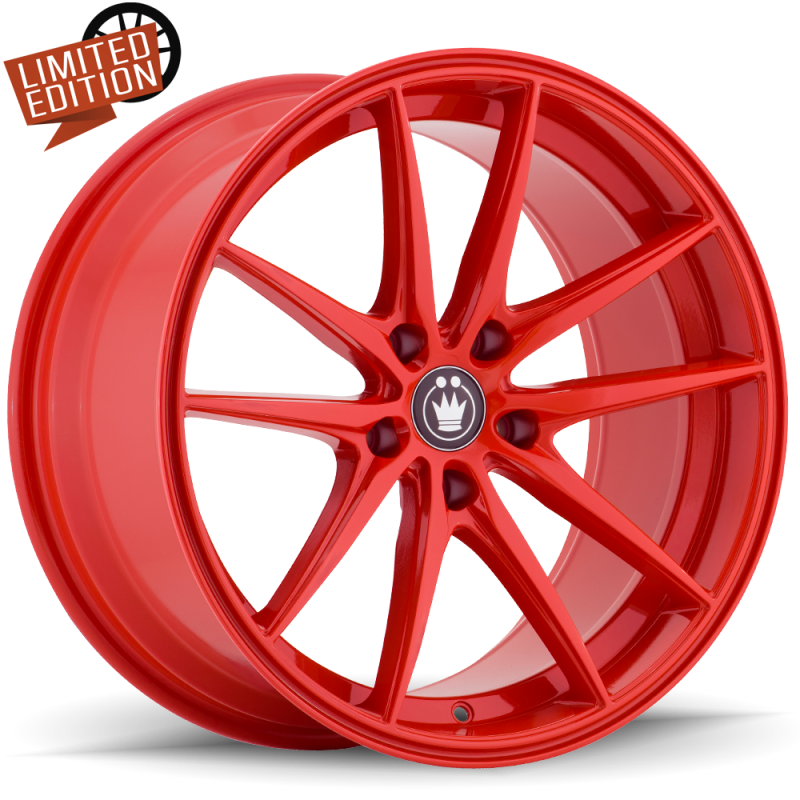Konig Oversteer Gloss Red | 17x8" +45mm | 5x114.3mm Wheel