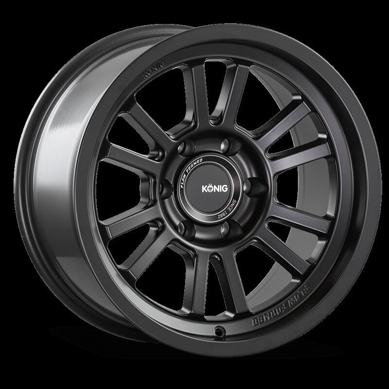 Konig HT1 Matte Black | 17x9" -12mm | 5x127mm Wheel