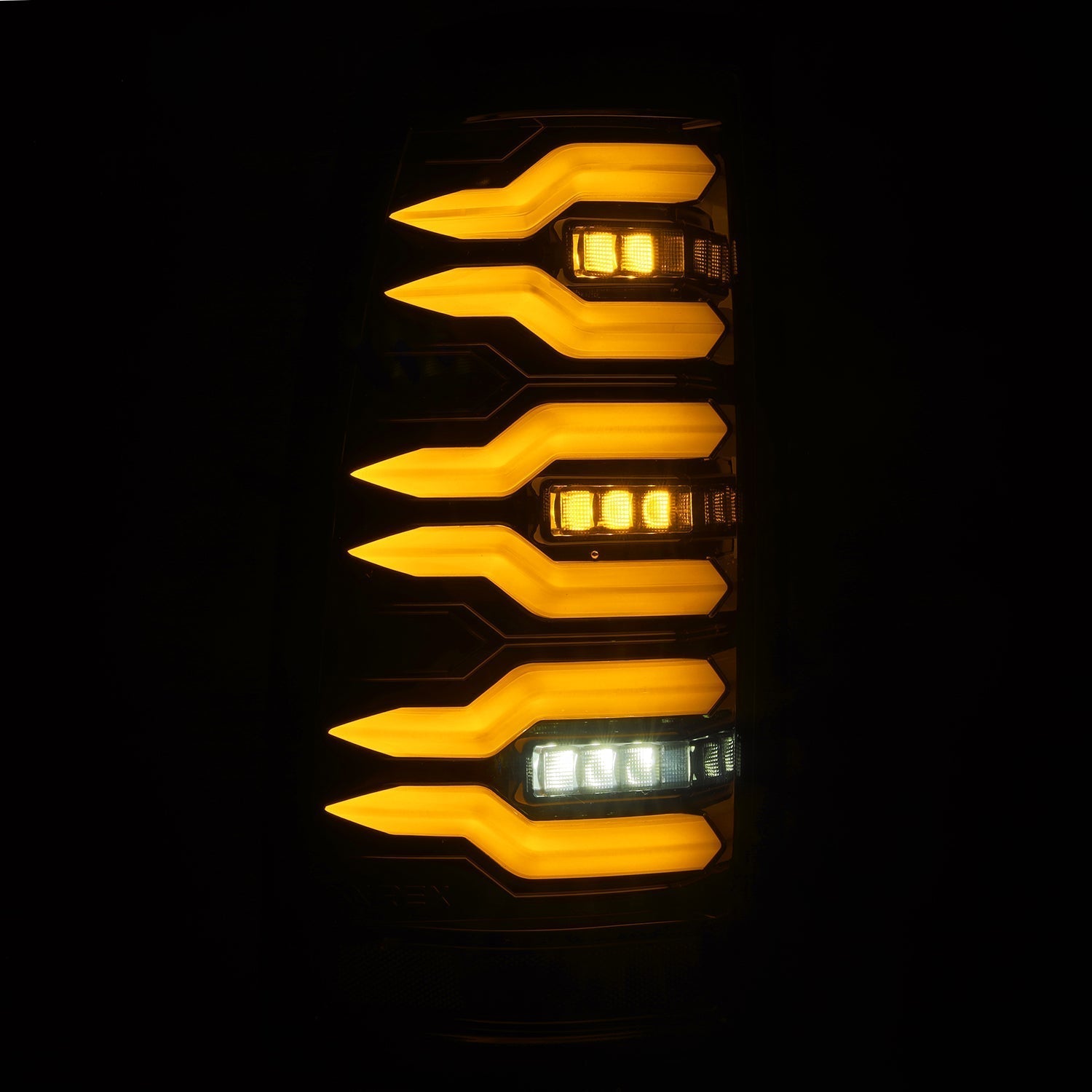 AlphaRex 99-06 Chevrolet Silverado Sierra LUXX-Series LED Tail Lights Alpha-Black