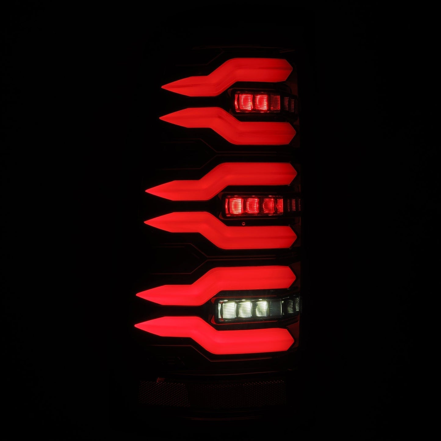AlphaRex 99-06 Chevrolet Silverado/99-06 GMC Sierra LUXX-Series LED Tail Lights - Black