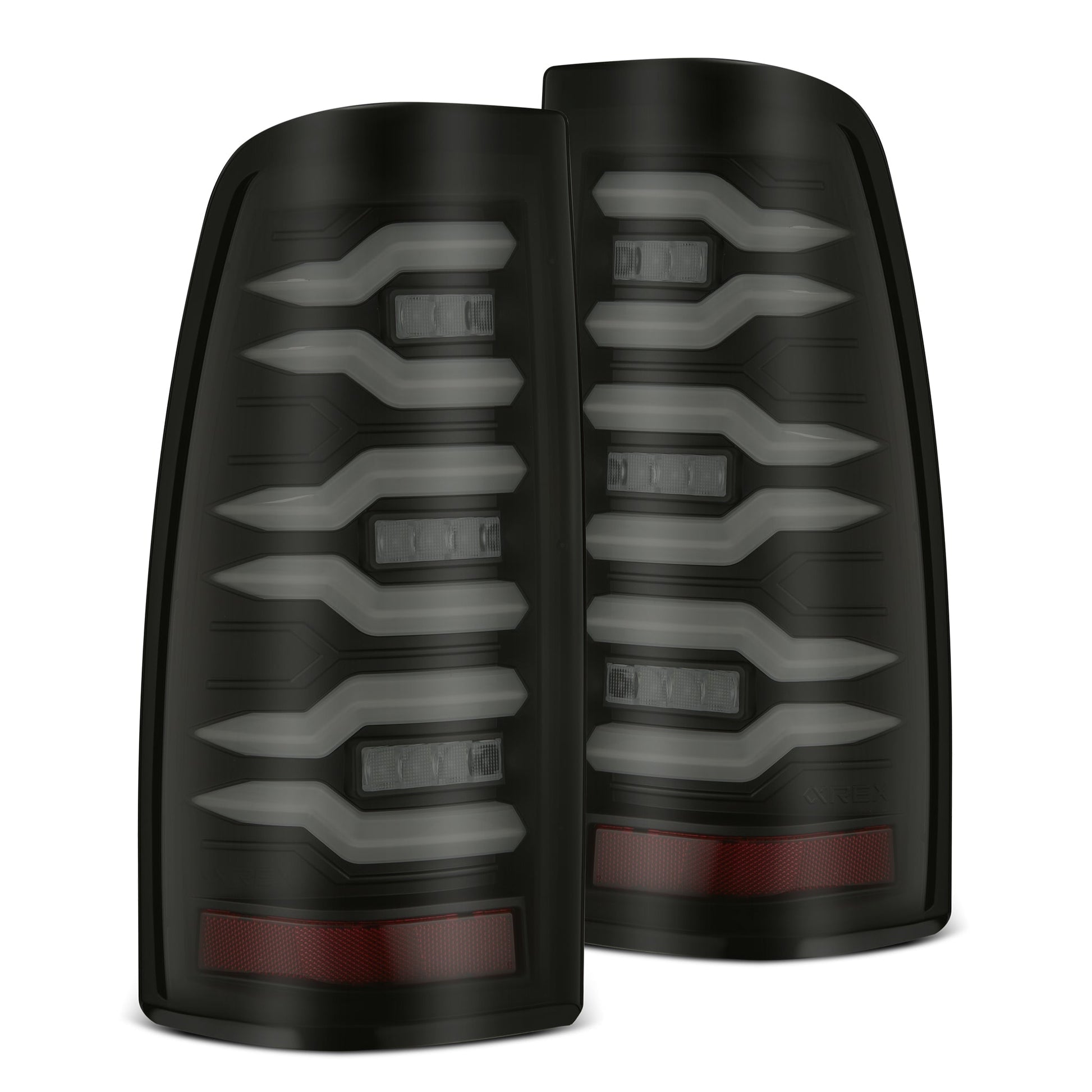 AlphaRex 99-06 Chevrolet Silverado/99-06 GMC Sierra LUXX-Series LED Tail Lights - Black