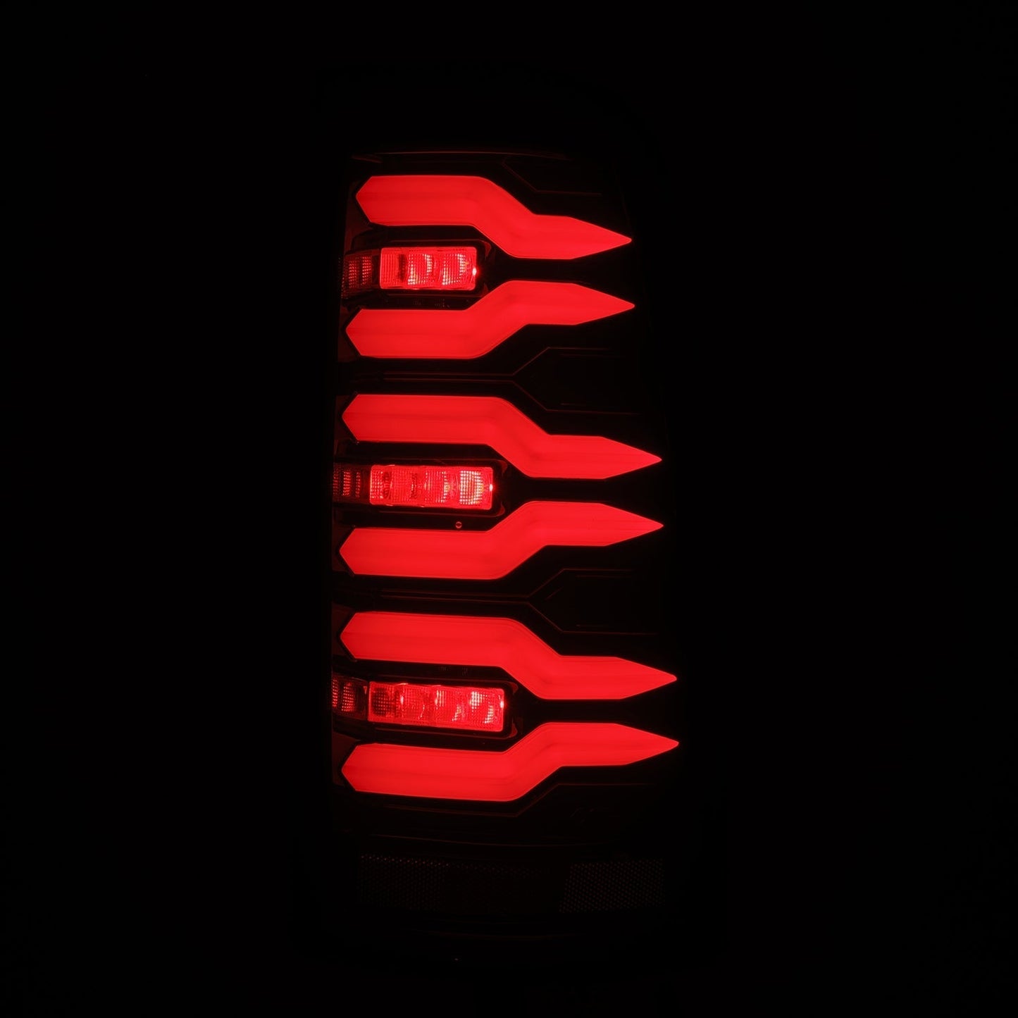 AlphaRex 99-06 Chevrolet Silverado/99-06 GMC Sierra LUXX-Series LED Tail Lights - Black/Red