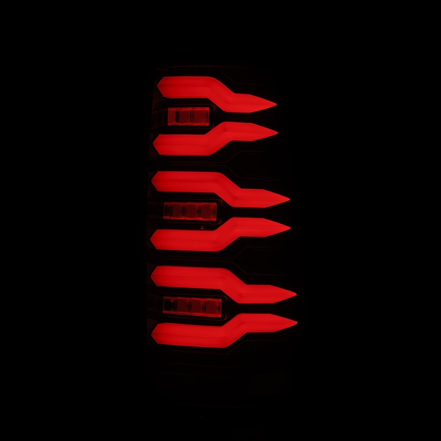 AlphaRex 99-06 Chevrolet Silverado/99-06 GMC Sierra LUXX-Series LED Tail Lights - Black/Red