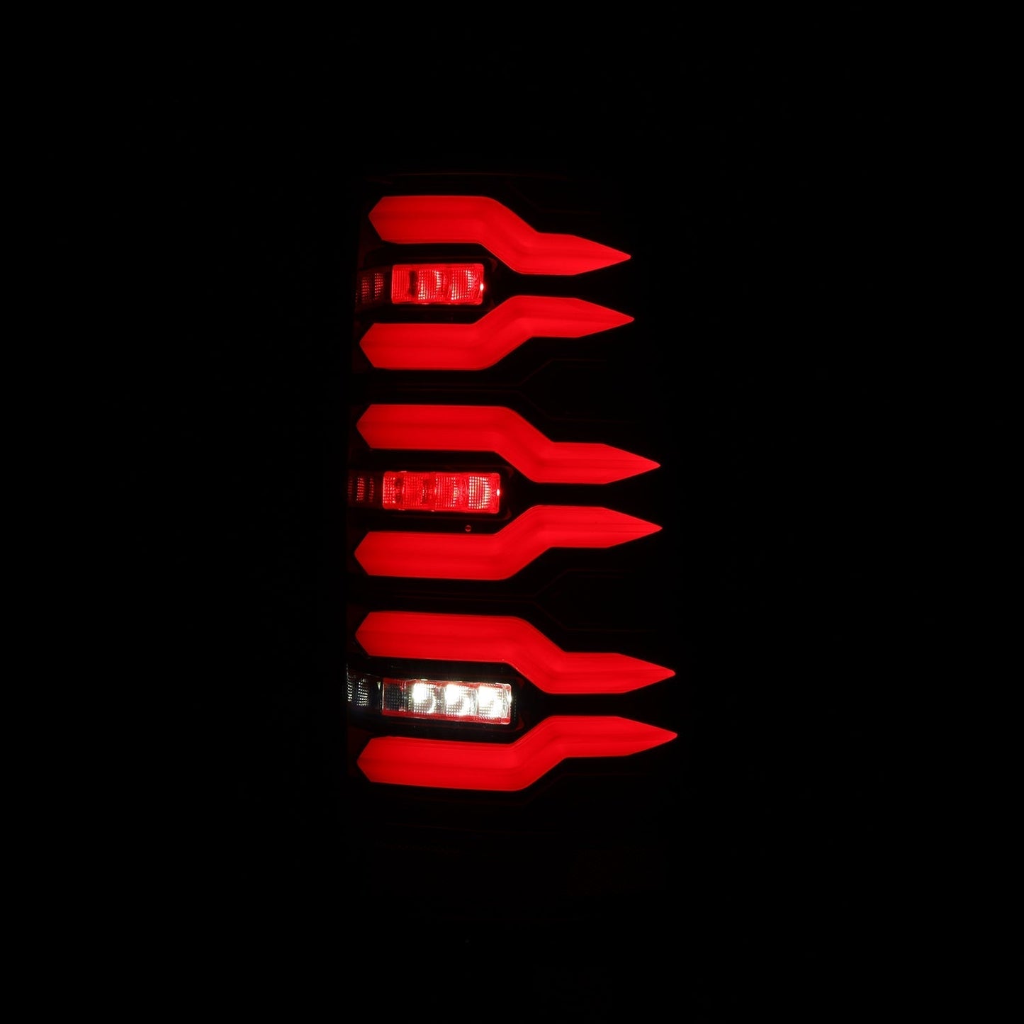 AlphaRex 99-06 Chevrolet Silverado/99-06 GMC Sierra LUXX-Series LED Tail Lights - Black/Red