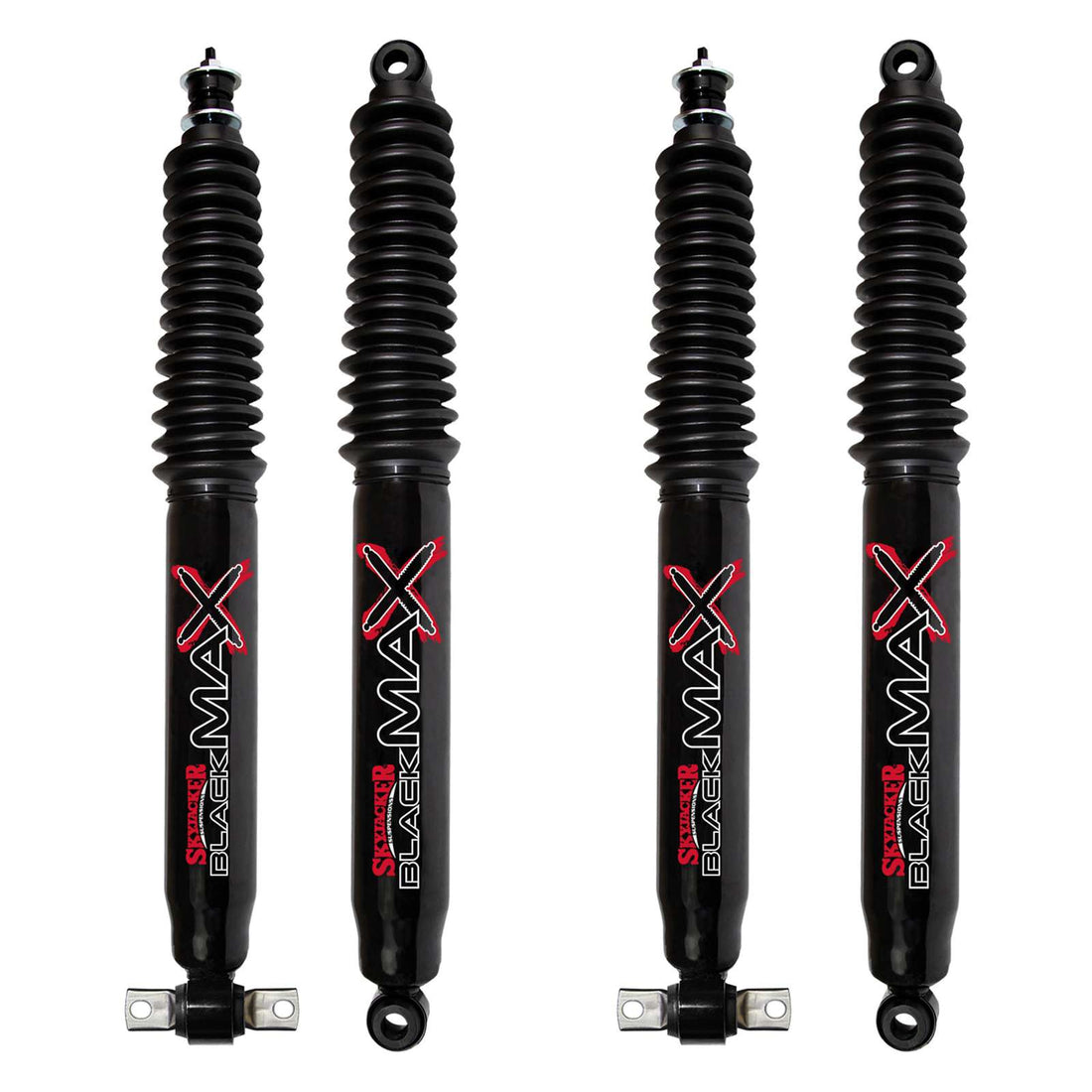Skyjacker Black MAX Hydro Shocks Set w/1-2" lift - 1986-1991 Mitsubishi Mighty Max 4WD