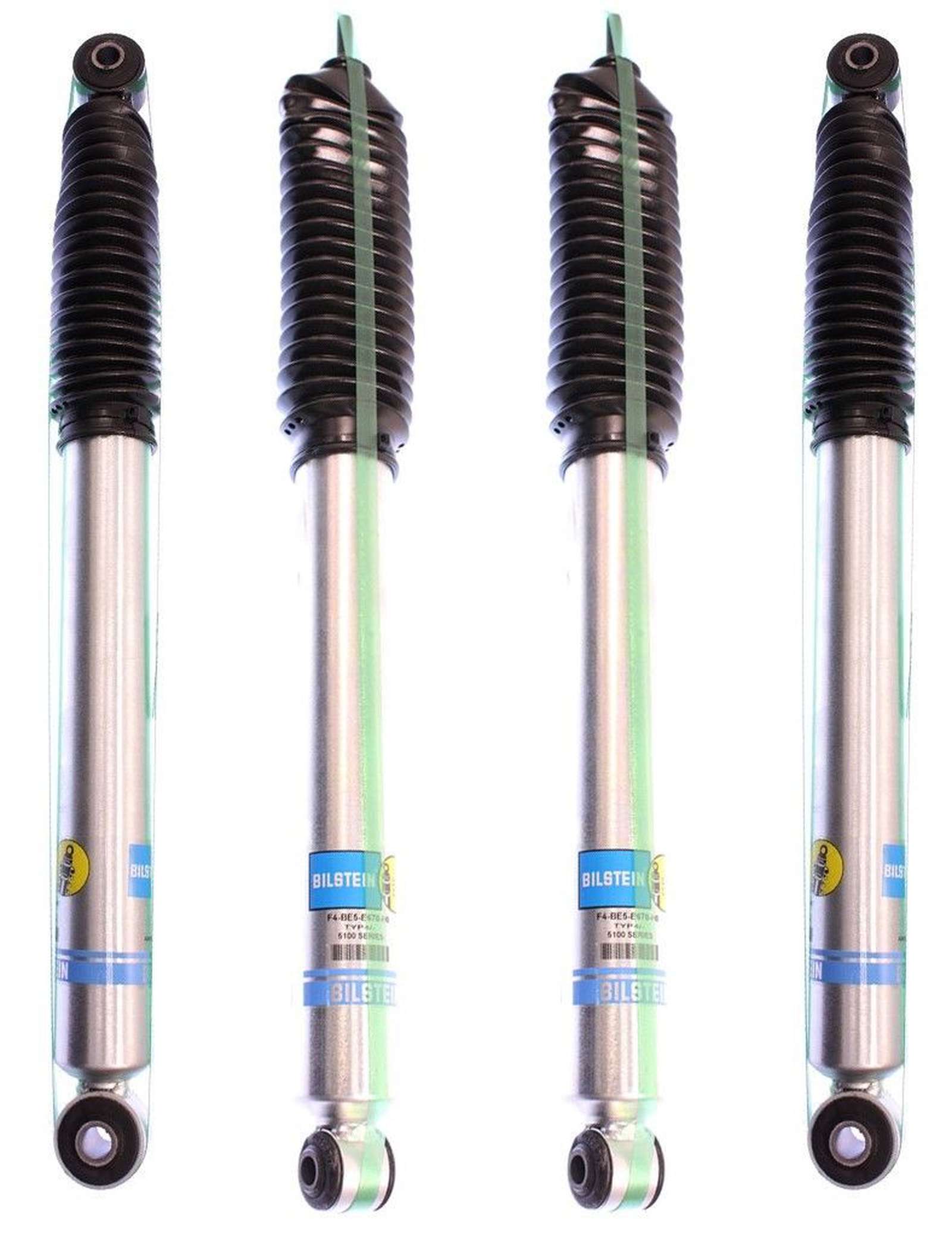 Bilstein 5100 Shocks Set w/4" lift - 1999-2016 Ford F-250 Super Duty RWD Stock Radius Arms