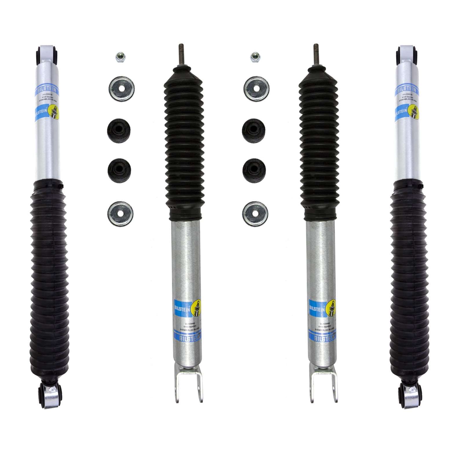 Bilstein 5100 Shocks Set w/4-6" lift - 2000-2006 Chevrolet Suburban 4WD Rear Reloc Bracket