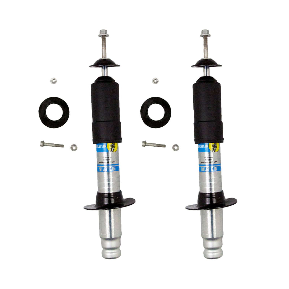 Bilstein B8 5100 Monotube Adjustable Strut Front Pair w/0-2.25" lift - 1998-2009 GMC Envoy 4WD RWD