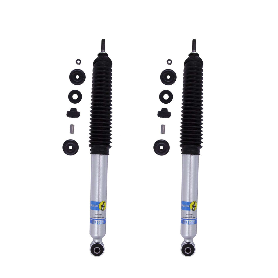 Bilstein B8 5100 Monotube Shocks Front Pair w/4" lift - 2017-2026 Ford F-350 Super Duty 4WD