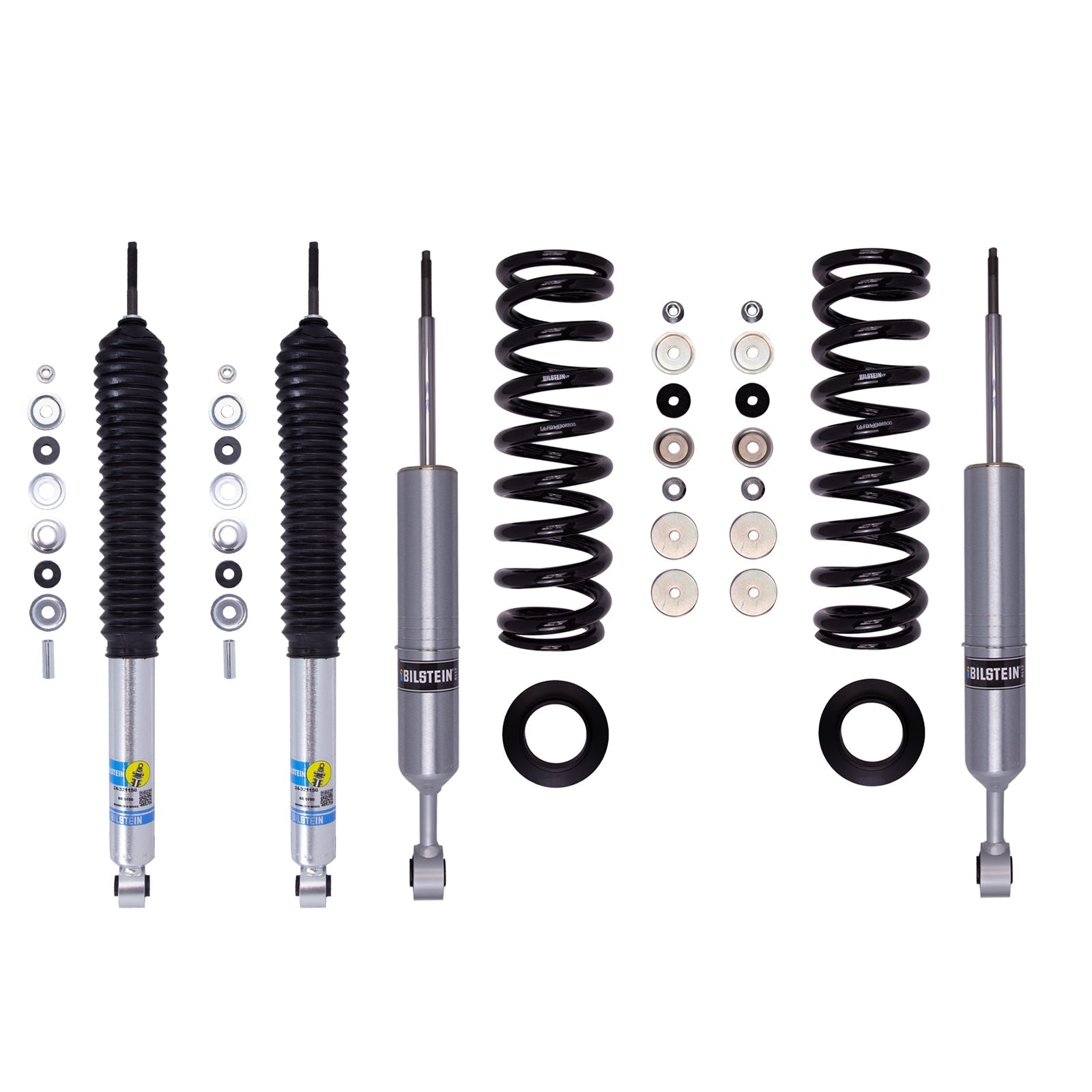 Bilstein 6112 Strut & Spring + Rear B8 5100 Shocks Set w/0.75-2.5" lift - 2007-2021 Toyota Tundra 4WD RWD