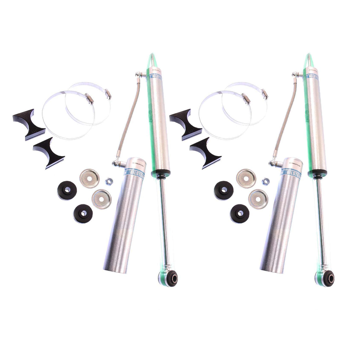 Bilstein B8 5160 w/ Remote Reservoir Shocks Front Pair w/1.5-3" lift - 2007-2018 Jeep Wrangler JK 4WD RWD