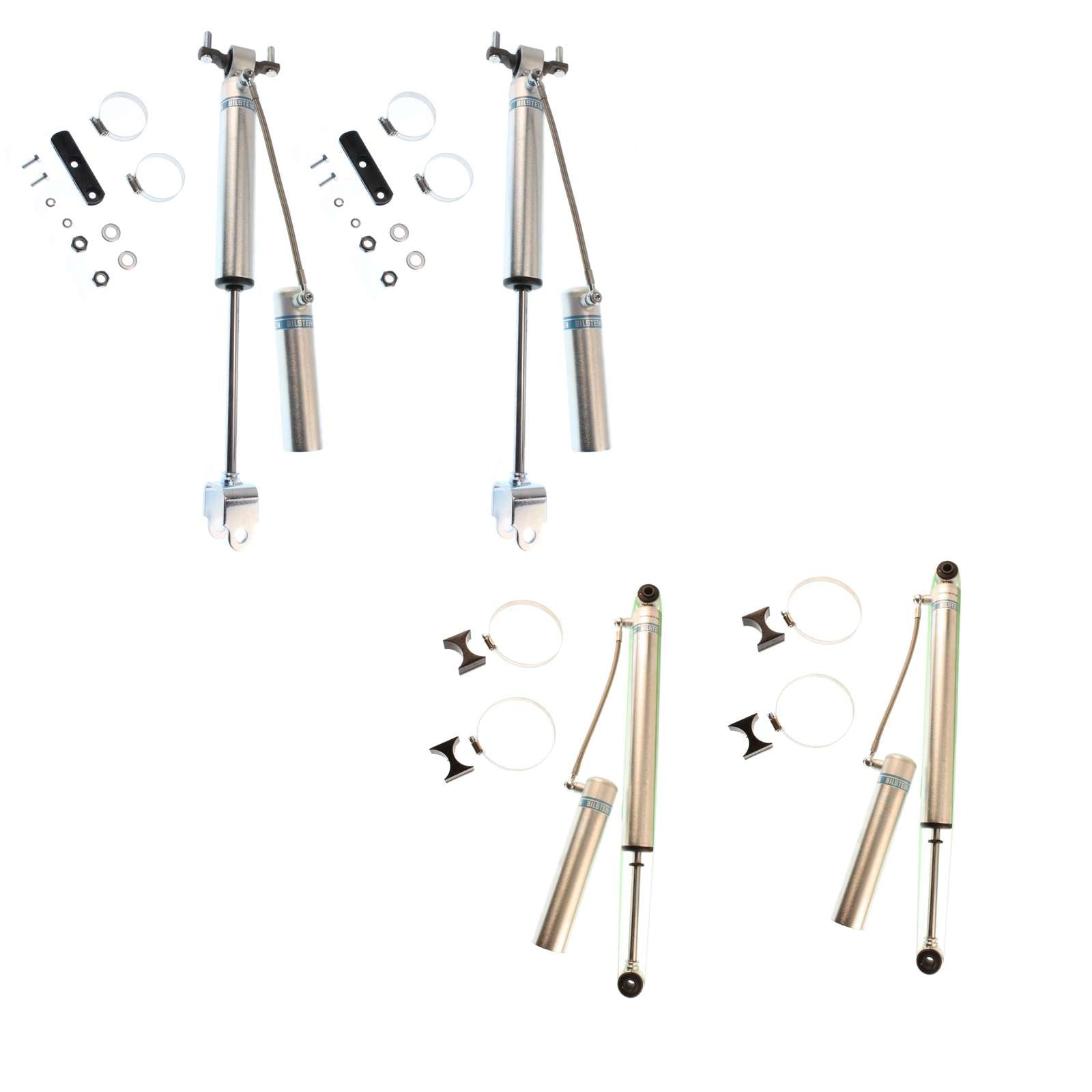 Bilstein B8 5160 w/ Remote Reservoir Shocks Set w/4-6" lift - 2011-2021 Chevrolet Silverado 3500 HD 4WD RWD