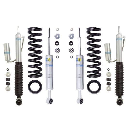 Bilstein 6112 Strut & Spring + Rear B8 5160 Reservoir Shocks Set w/1.5-2.6" lift - 2010-2024 Toyota 4Runner Non KDSS 4WD Front Heavy Load