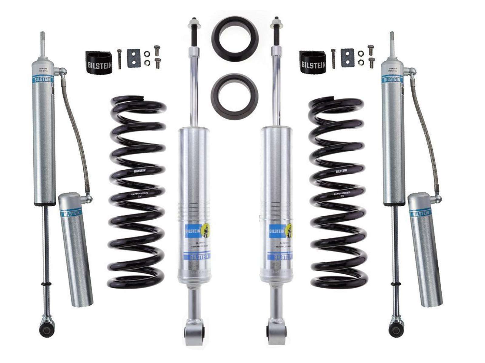 Bilstein 6112 Strut & Spring + Rear B8 5160 Reservoir Shocks Set w/1.2-3.4" lift - 2010-2014 Toyota FJ Cruiser 4WD RWD