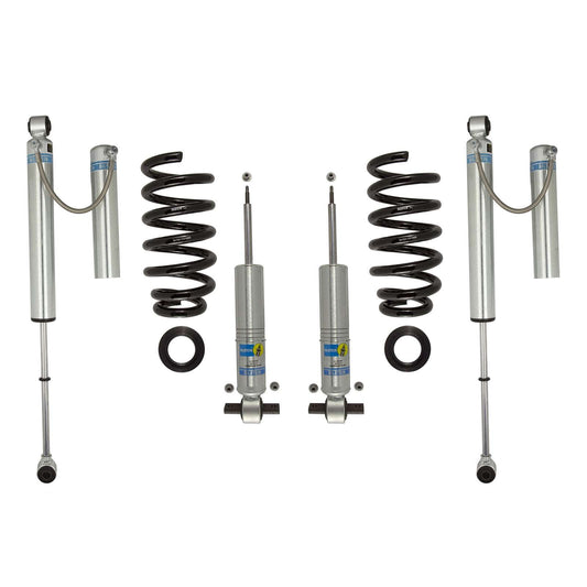 Bilstein 6112 Strut & Spring + Rear B8 5160 Reservoir Shocks Set w/0-1.85" lift - 2007-2013 Chevrolet Silverado 1500 4WD V8