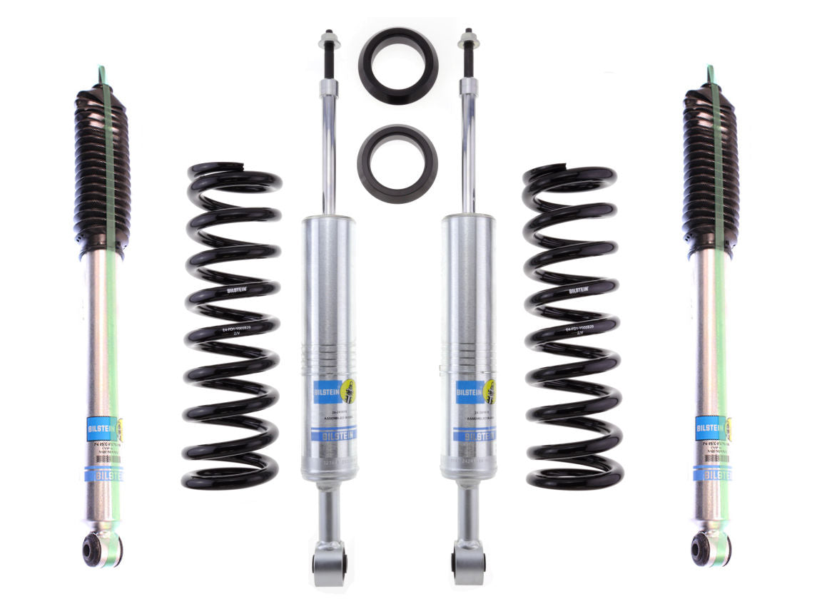 Bilstein 6112 Strut & Spring + Rear B8 5100 Shocks Set w/0-2.8" lift - 2010-2023 Lexus GX460 AWD