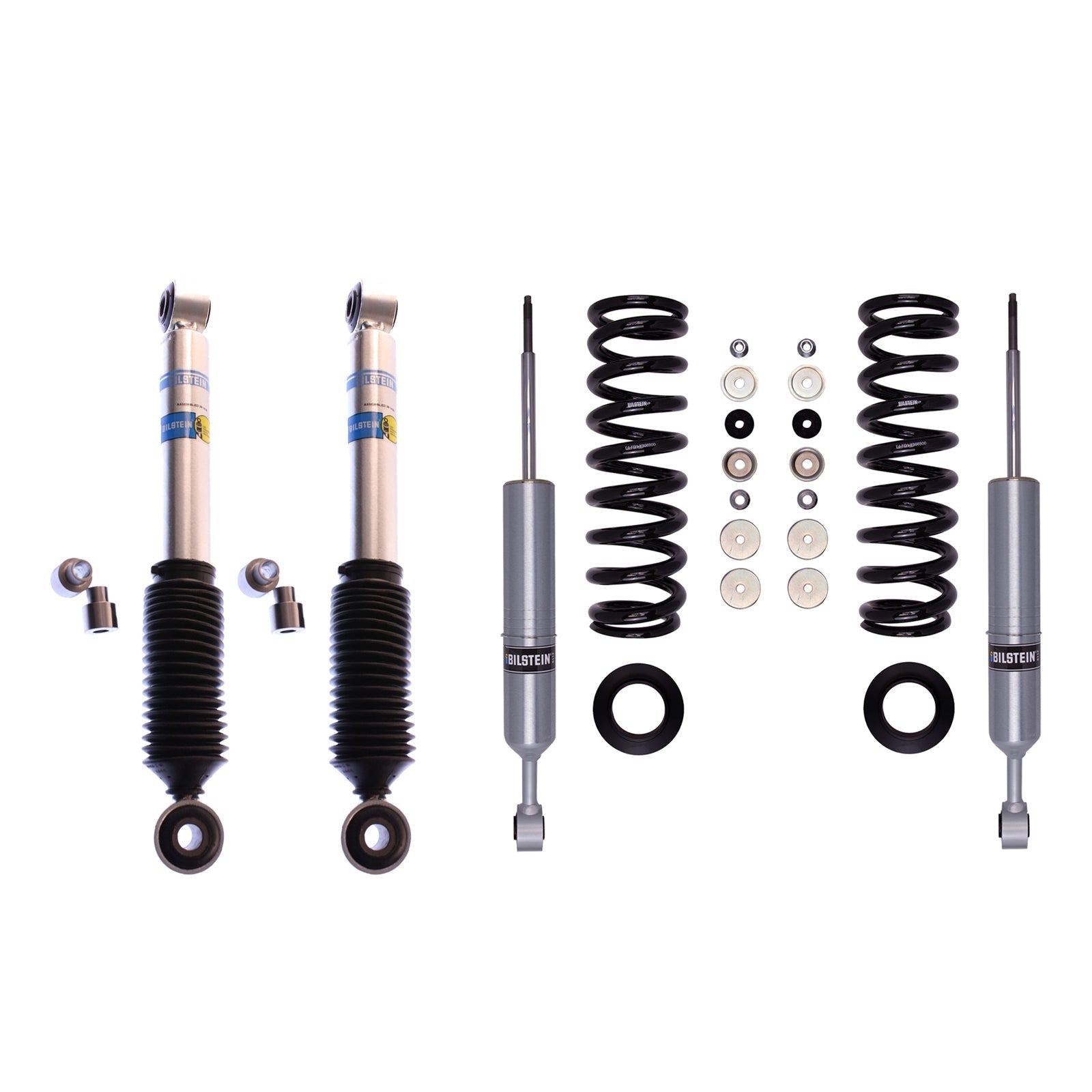 Bilstein 6112 Strut & Spring + Rear B8 5100 Shocks Set w/2.1-3.3" lift - 2008-2022 Toyota Sequoia 4WD RWD