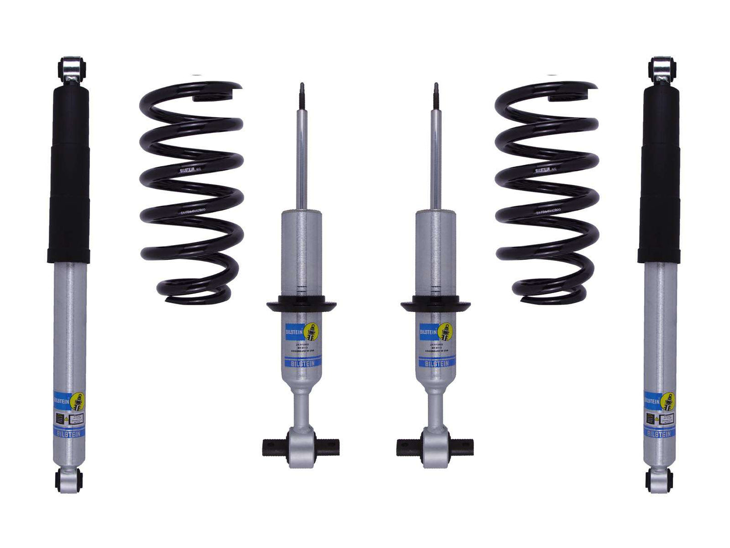 Bilstein 6112 Strut & Spring + Rear B8 5100 Shocks Set w/0-2.5" lift - 2019-2026 GMC Sierra 1500 4WD RWD